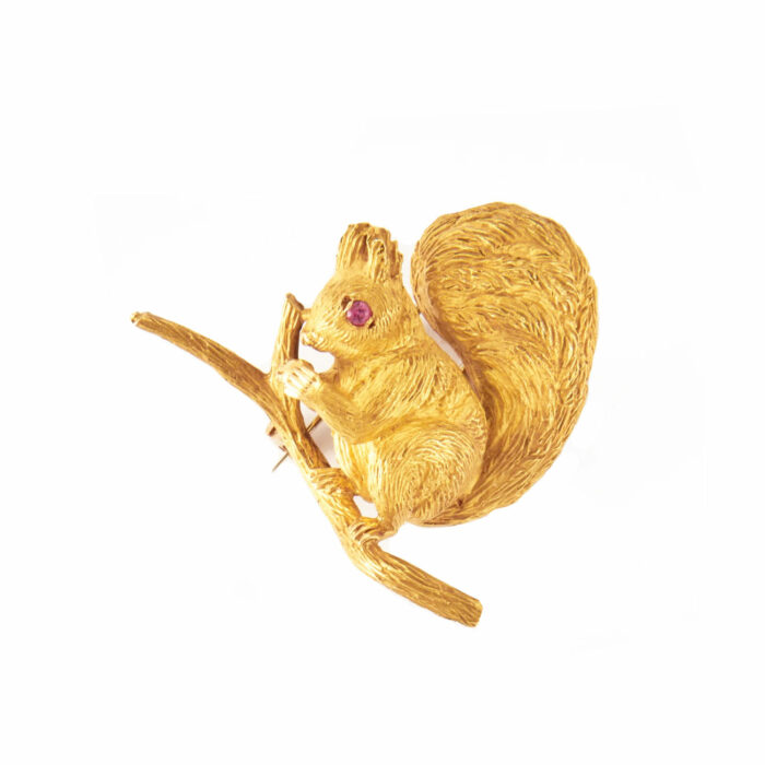 HERMÈS Squirrel Brooch