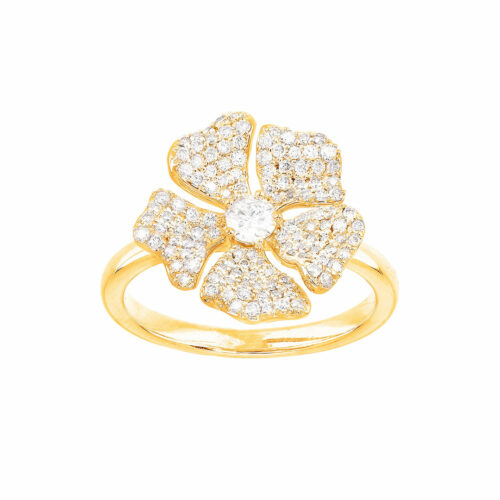 flower diamonds ring