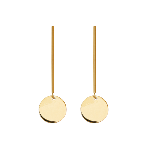 gold drop earrings