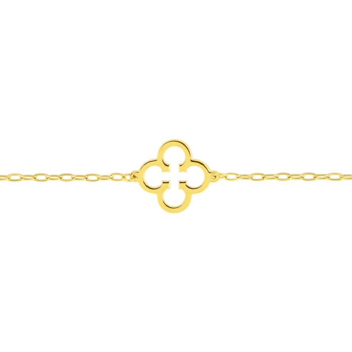 gold clover bracelet