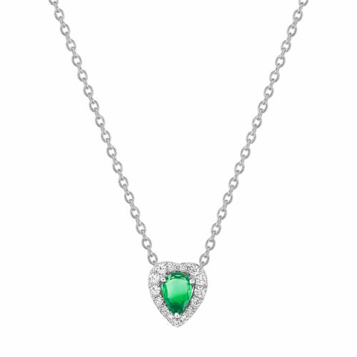 heart emerald necklace