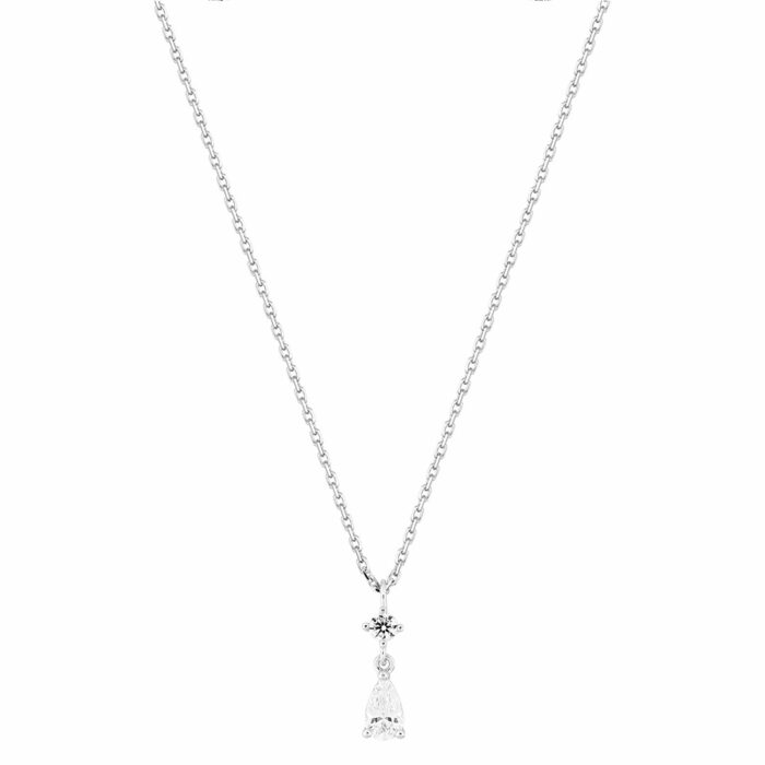 Init Diamond Necklace - White Gold with Solitaire Diamond - Image 2