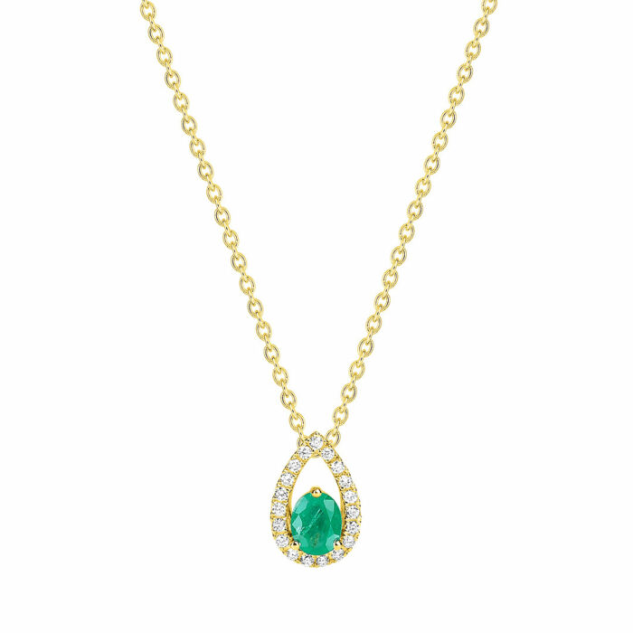 Timeless Necklace - in gold with precious stones