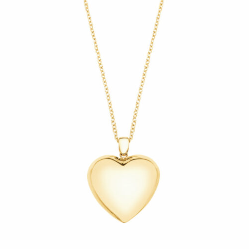 large gold heart necklace