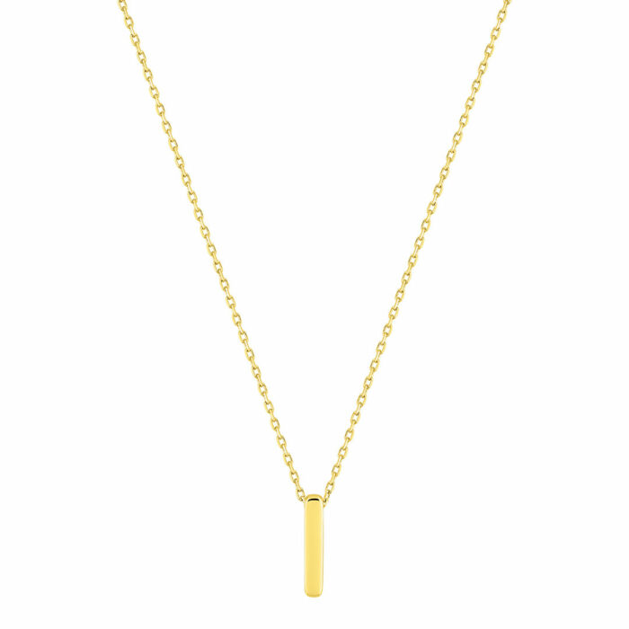 yellow gold pendant necklace