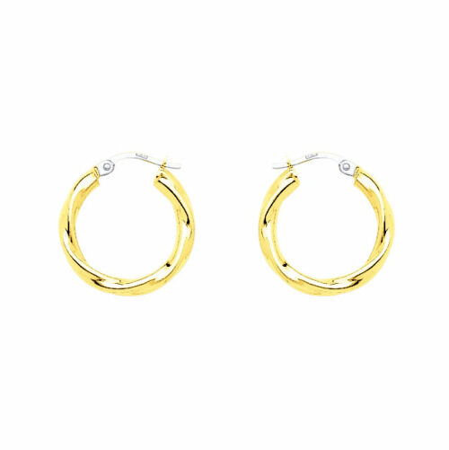 twisted gold hoop earrings