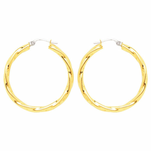 twisted hoop earrings