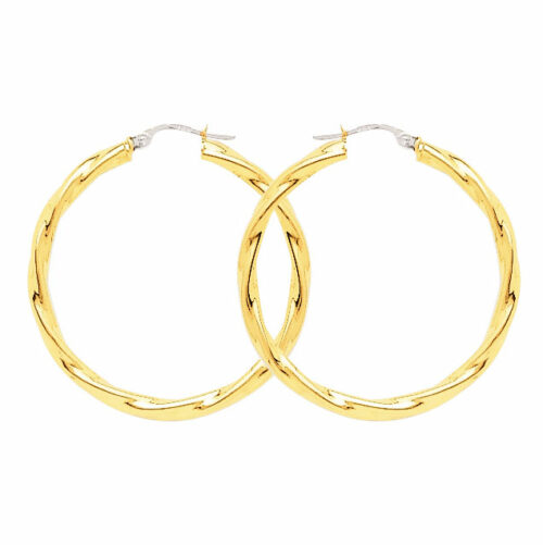 twisted gold hoop earrings