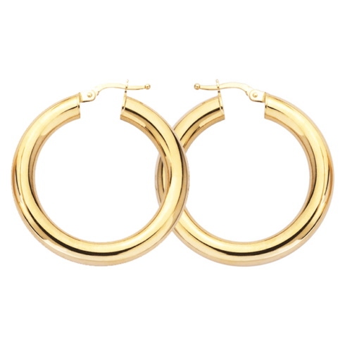 5mm thick hoop earrings