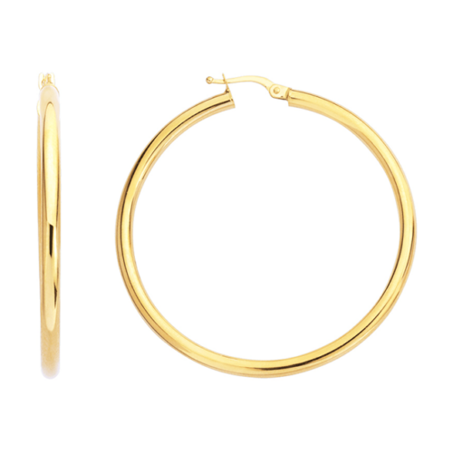 large gold hoop earrings 40mm