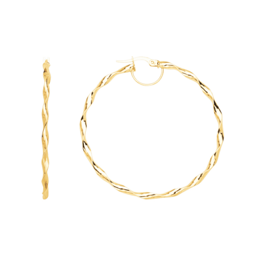 40mm diameter hoop earrings