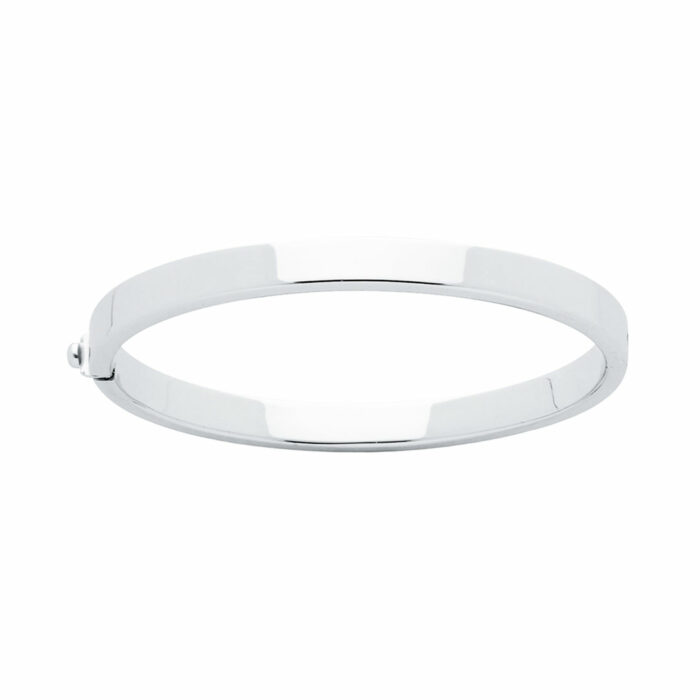 white gold bangle