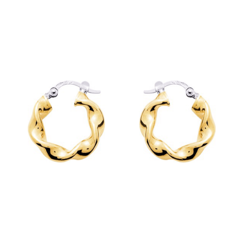 18k gold small hoop earrings