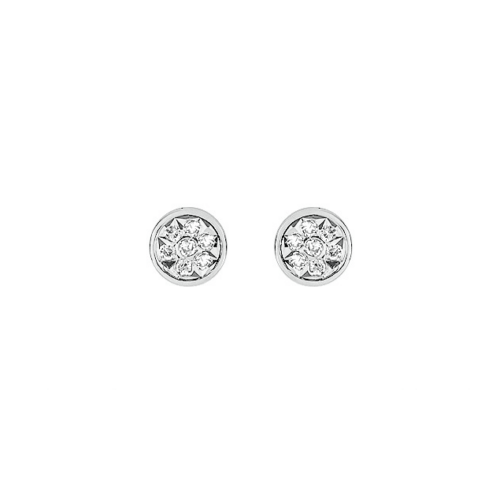 round diamond stud earrings