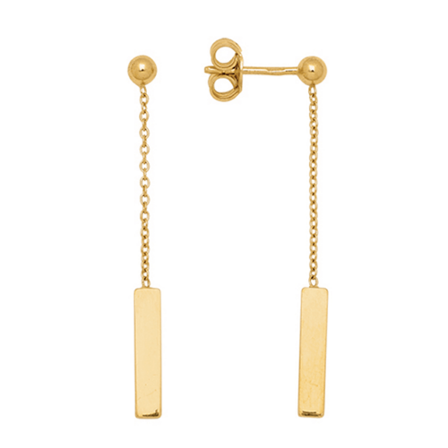 gold drop earrings