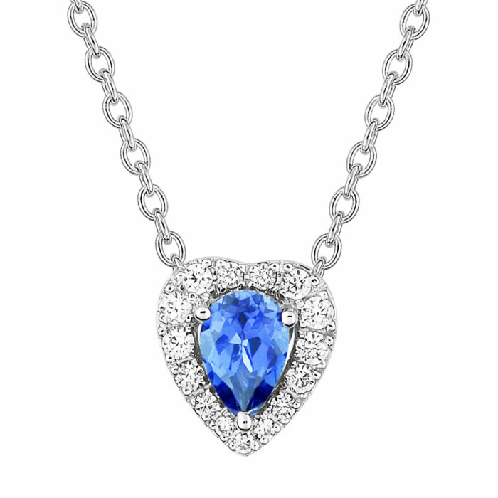 heart sapphire necklace