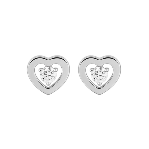 heart diamond earrings