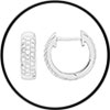 Diamond Hoop Earrings